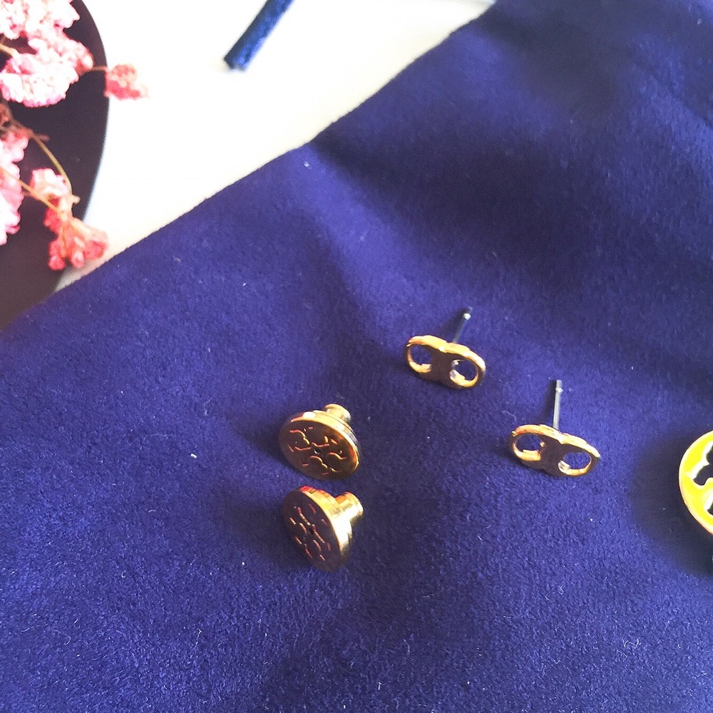 🆕 Tory Burch Gemini link stud earrings - Picture 4 of 6